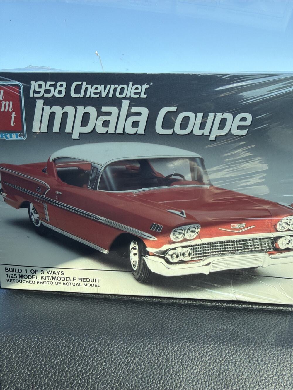 Vintage AMT ERTL 1:25 1958 Chevrolet Impala Coupe Model Car Kit #6548 New Sealed